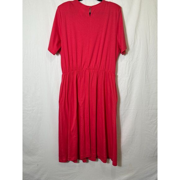 Impromptu Women's Vintage Jersey Knit Plus Size Dress Size 24 With Pockets - Picture 4 of 5